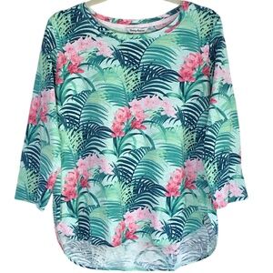 Tommy Bahama Ashby Isles Tropical Top size Large